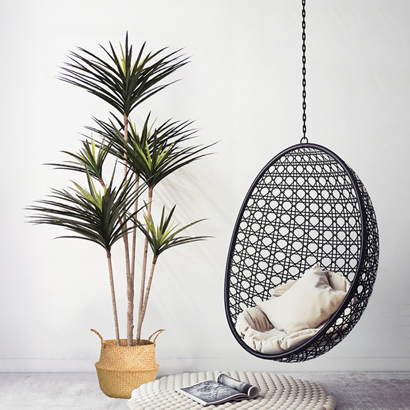 Ficus Lyrata Tree - 90-120cm büyük yapay Dracaena bitkileri tropikal