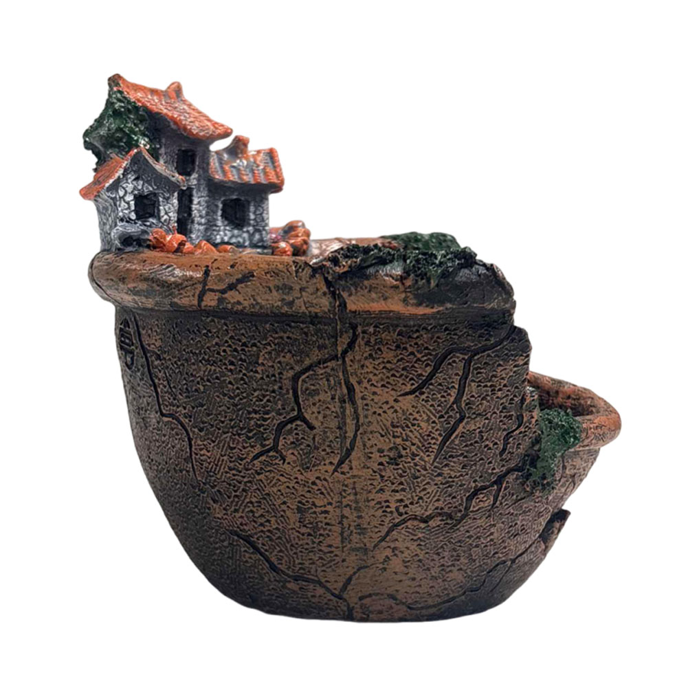 Echeveria Succulent - Sulu Bitki Saksısı Vintage Çoklu Saksı