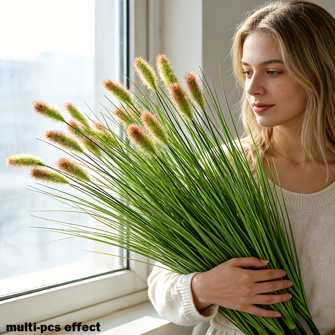 Dracaena Marginata - 8 adet Yapay Bitkiler Köpek Kuyruğu
