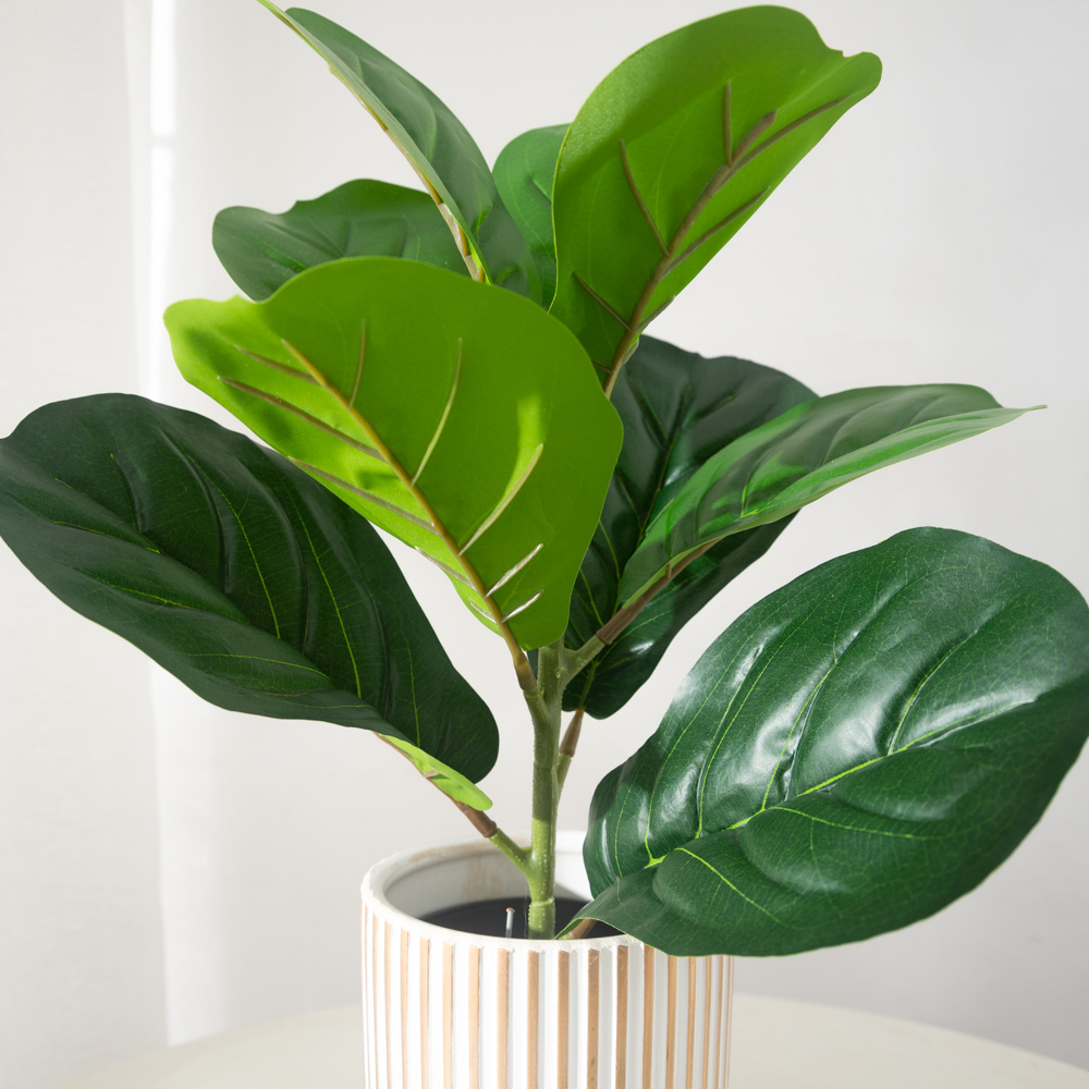 38 cm 9 Çatal Yapay Ficus Bitk - Ficus Lyrata Tree incelemesi ve fiyatı