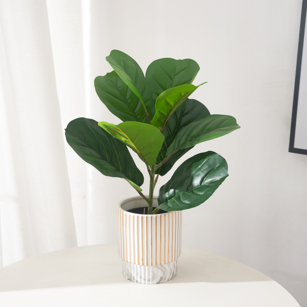 38 cm 9 Çatal Yapay Ficus Bitk - Ficus Lyrata Tree incelemesi ve fiyatı