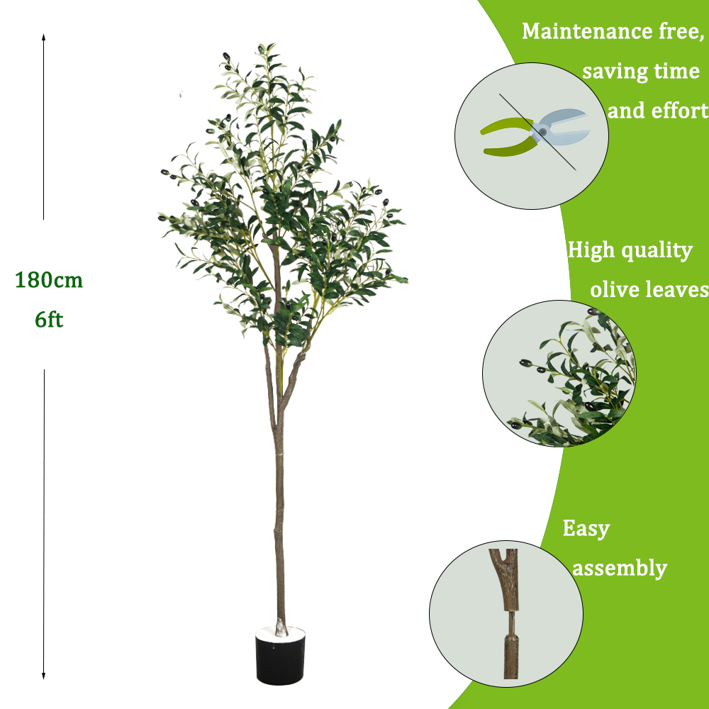 5/6ft Büyük Yapay Zeytin Bitki - Dracaena Marginata incelemesi ve fiyatı