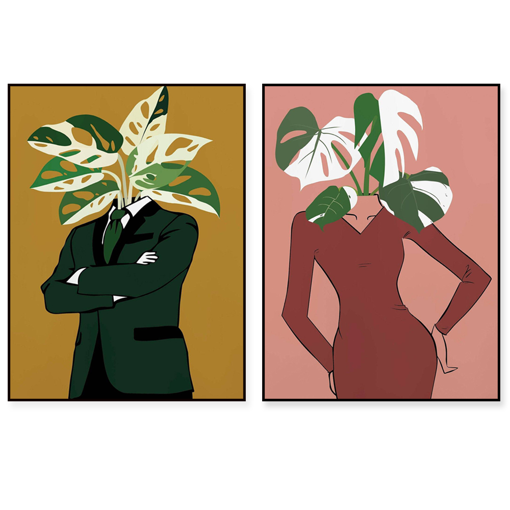 Bordo elbise posterinde Monste - Monstera Adansonii incelemesi ve fiyatı
