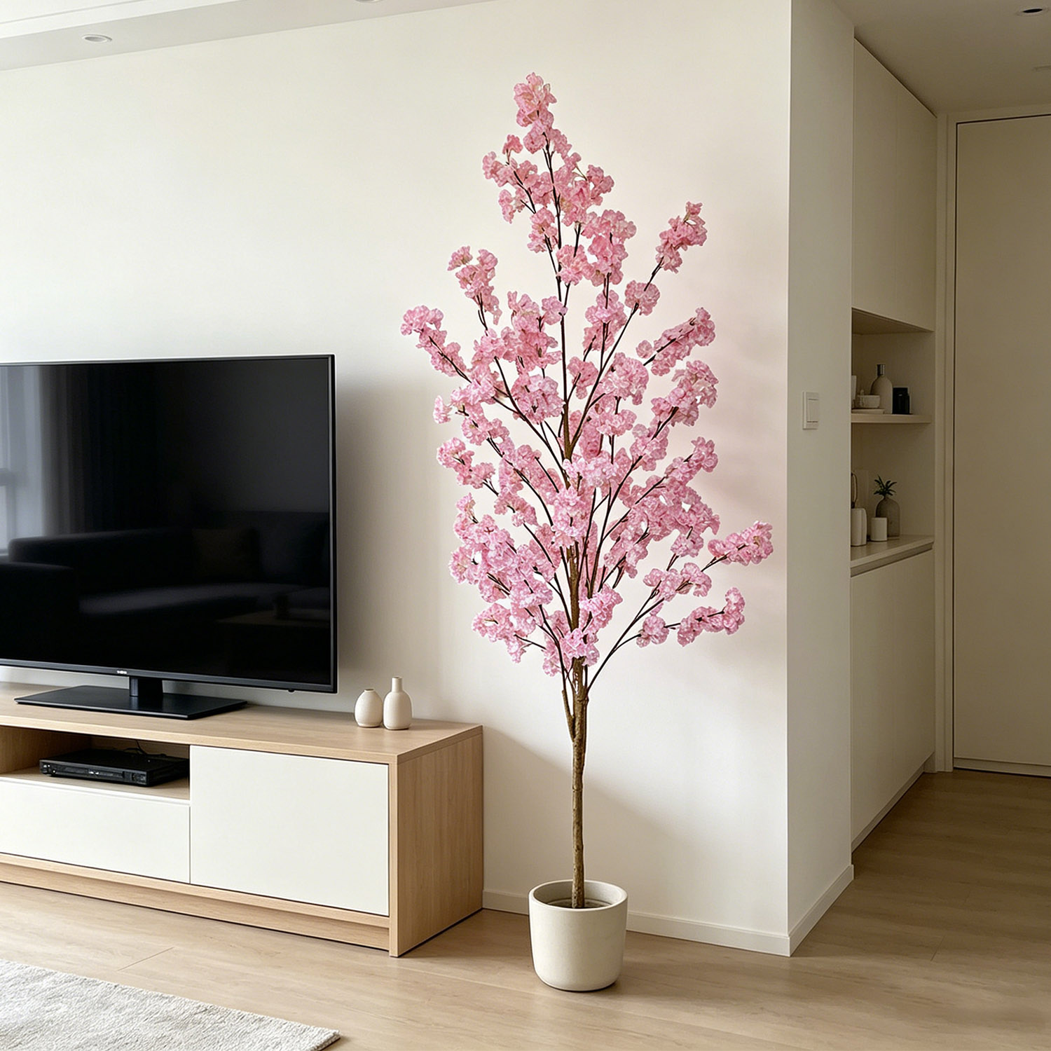 100-220cm Yapay Kiraz Çiçeği A - Ficus Lyrata Tree incelemesi ve fiyatı
