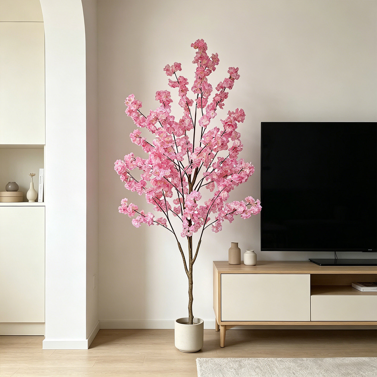 100-220cm Yapay Kiraz Çiçeği A - Ficus Lyrata Tree incelemesi ve fiyatı