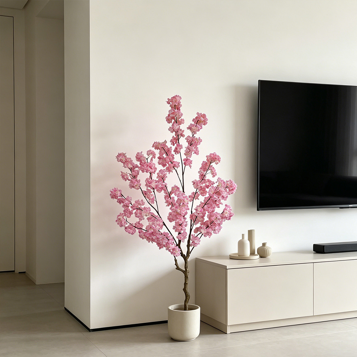 100-220cm Yapay Kiraz Çiçeği A - Ficus Lyrata Tree incelemesi ve fiyatı