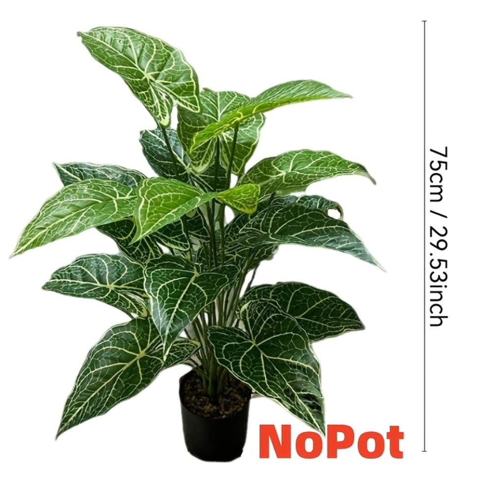 1 adet 24 yapraklı yapay yeşil - Monstera Adansonii incelemesi ve fiyatı